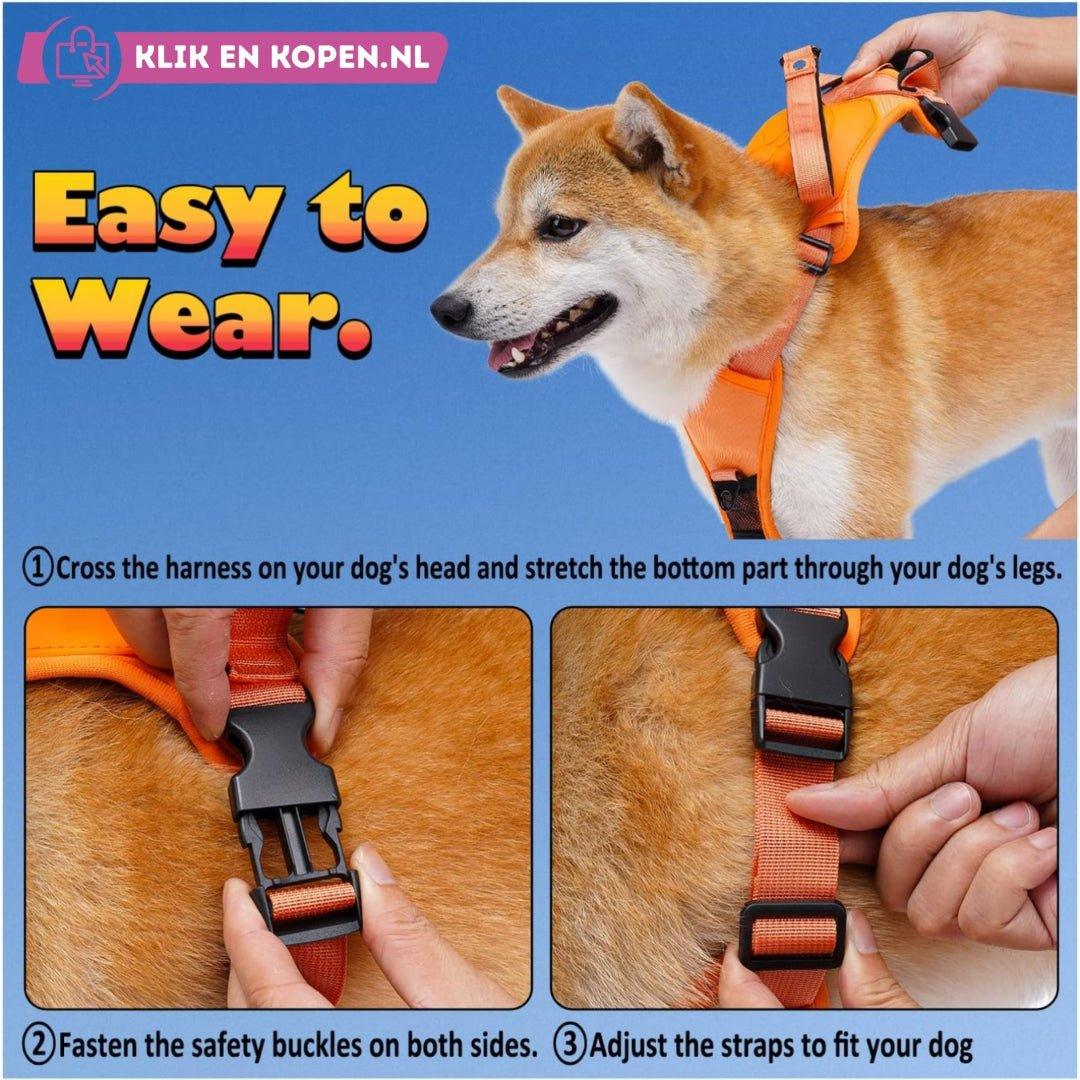 FlexoRiem™ l Hondentuig En Intrekbare Riem - Klikenkopen.nl