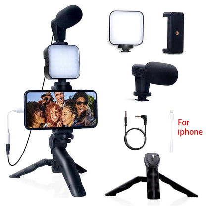 Smartphone Vlogging Kit voor iPhone en Android - Klikenkopen.nl