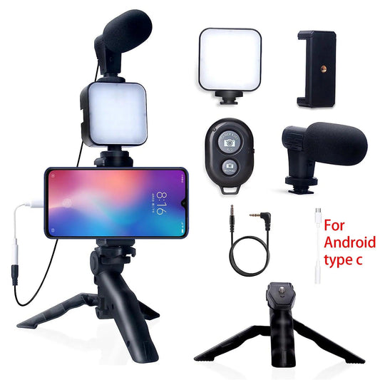 Smartphone Vlogging Kit voor iPhone en Android - Klikenkopen.nl