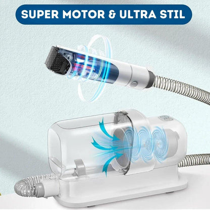 Stofie Professionele 5-in-1 Verzorgingsset – Zuigen & Trimmen – Fluisterstil – Hond & Kat - Klikenkopen.nl