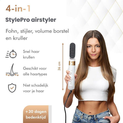StylePro airstyler wit/goud editie - Klikenkopen.nl