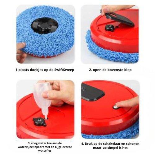 SwiftSweep - 3 in 1 draadloze robotstofzuigers - Kleinewas