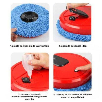 SwiftSweep - 3 in 1 draadloze robotstofzuigers - Kleinewas