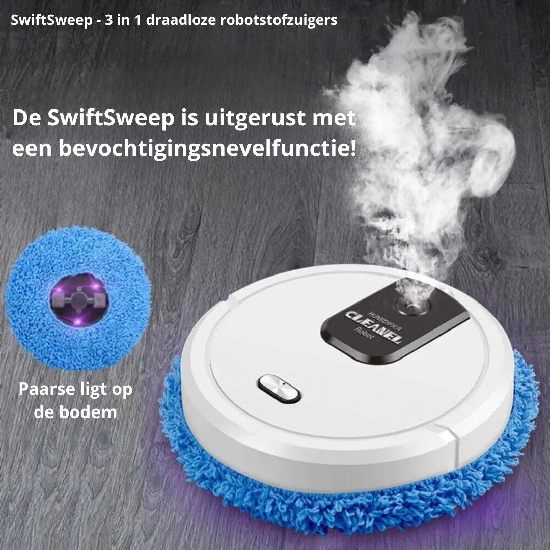 SwiftSweep - 3 in 1 draadloze robotstofzuigers - Kleinewas