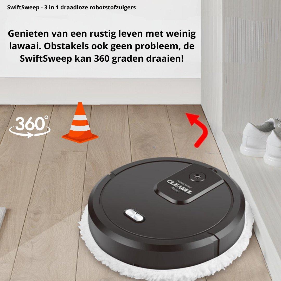 SwiftSweep - 3 in 1 draadloze robotstofzuigers - Kleinewas